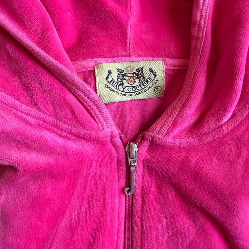 Y2K Juicy Couture Hot Pink Tracksuit- Made in Glamorous USA - Picture 2 of 5